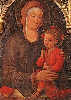 Jacopo Bellini: Madonna col Bambino benedicente e cherubini