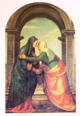 La visitazione: Mariotto _Albertinelli 1503, Uffizi di Firenze