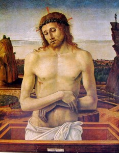 Giovanni Bellini: Cristo morto, cm. 38, Museo Poldi Pezzoli, Milano.