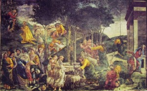 Botticelli: Prove di Mosè