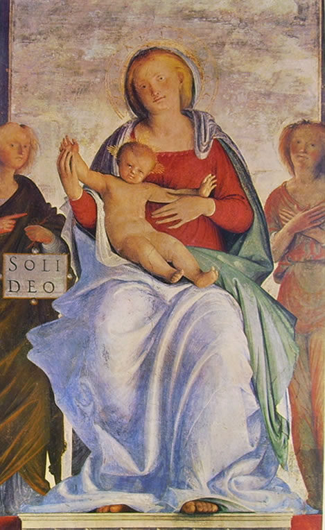 Bramantino: Madonna col bambino e due angeli (Brera)