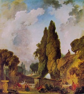 Fragonard: Il gioco della mosca cieca.