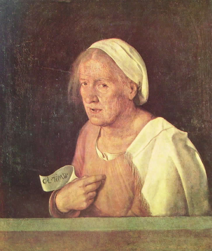 Giorgione: Ritratto di vecchia (Venezia)