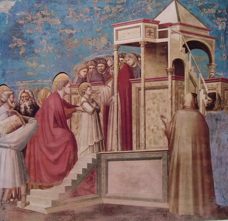 Giotto: La presentazione di Maria al Tempio (Scrovegni)