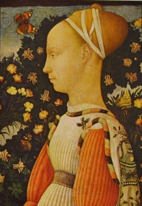 Ritratto di una principessa d’Este, cm. 43 x 30, Louvre, Parigi.