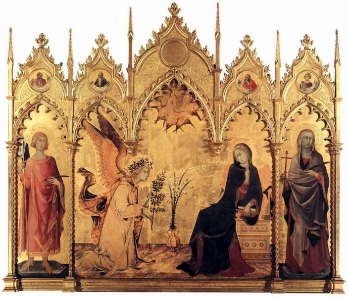 Simone Martini - Annunciazione (Uffizi)