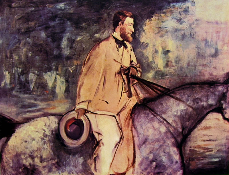 Edouard Manet: Il pittore Guillaudin a cavallo