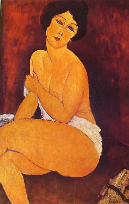Amedeo Modigliani: Nudo seduto su un divano