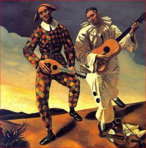 Andre Derain - Arlecchino e Pierrot, 1924.